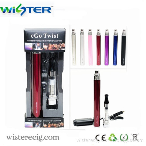 Hot Selling Variable Voltage Electronic Cigarette, EGO C Twist, Blister Package